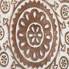 vidaXL Art Decor 2 pcs Brown and White 40 x 40 x 1.5 cm