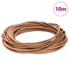 vidaXL Leather Cord Brown &Oslash;4 mm x 10 m Leather