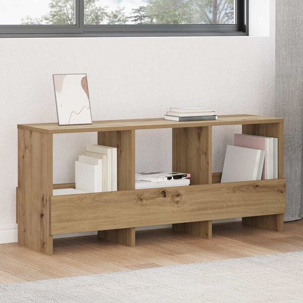 vidaXL Magazine Rack Artisan Oak 102 x 30 x 45 cm