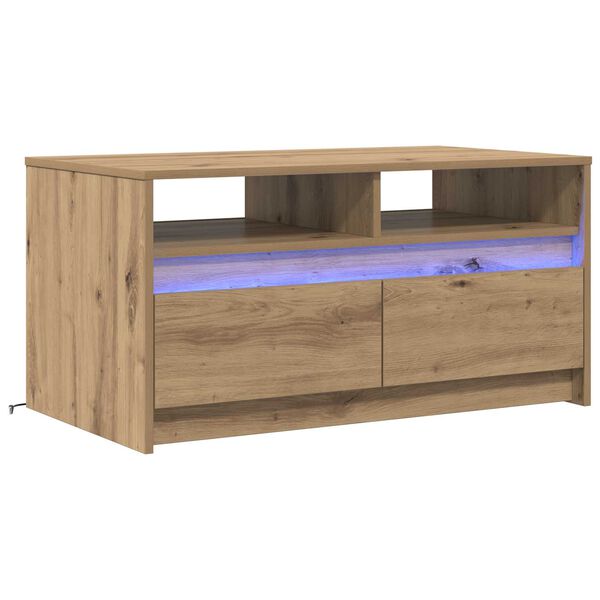 vidaXL Coffee Table Artisian Oak 90 x 50 x 45 cm Engineered Wood