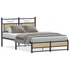 vidaXL Bed Frame without Mattress Sonoma Oak 120x200 cm Engineered Wood