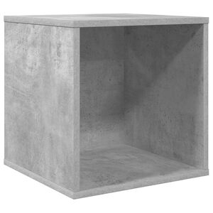vidaXL Vinyl Album Box Concrete Grey 37 x 36.5 x 38 cm Engineered Wood