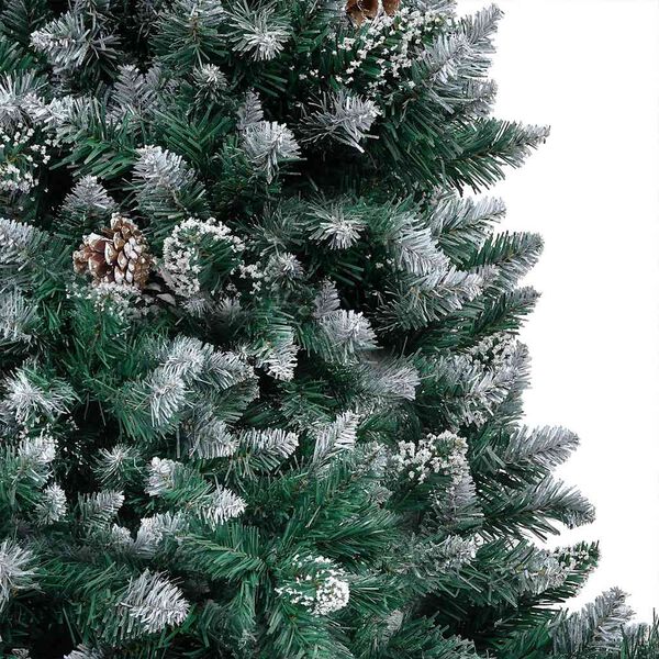 vidaXL Artificial Pre-lit Christmas Tree with Ball Set&Pinecones 240 cm