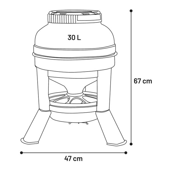 FLAMINGO Chicken Feeder Mivo 30 L