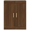 vidaXL Wall Cabinet Brown Oak 69.5x32.5x90 cm Engineered Wood