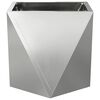vidaXL Planter Silver 30 x 30 x 30 cm Galvanised Steel