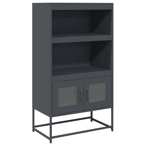 vidaXL Highboard Anthracite 68x39x123 cm Steel