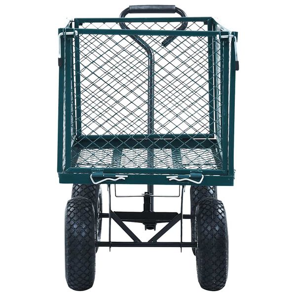 vidaXL Garden Hand Trolley Green 350 kg