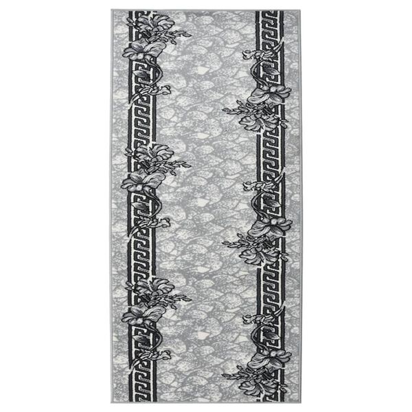 vidaXL Runner Rug BCF Grey 100x200 cm