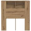 vidaXL Headboard Cabinet Artisan Oak 100x18.5x102.5 cm Engineered Wood