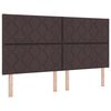vidaXL Fabric Headboard Height Adjustable Dark brown 180 cm Fabric