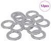 vidaXL Washers 12 pcs Silver 10 x 10 x 0.8 mm Iron