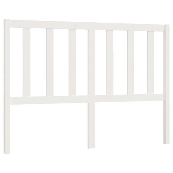 vidaXL Bed Headboard White 166x4x100 cm Solid Wood Pine