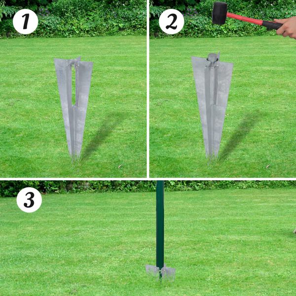 vidaXL Euro Fence Steel 10x0.8 m Green