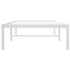 vidaXL Metal Bed Frame without Mattress White 75x190cm