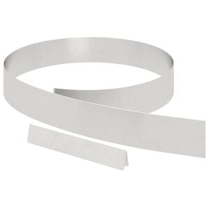 vidaXL Lawn Edging Silver 450 x 0.05 x 10 cm Stainless Steel