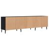 vidaXL TV Cabinet Black 150x30x44.5 cm Engineered Wood