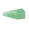 vidaXL Greenhouse with Steel Frame Green 28 m² 14x2x2 m