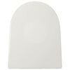 vidaXL Soft-close Toilet Seat with Quick-release Design White Square