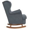 vidaXL Rocking Chair with Cushion Dark Grey 92 x 71 x 100 cm Plywood