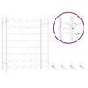 vidaXL Wine Rack for 48 Bottles White Metal