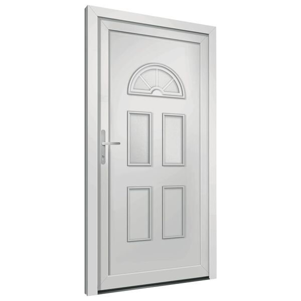 vidaXL Front Door White 88x190 cm PVC