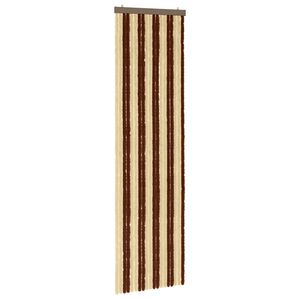 vidaXL Insect Curtain Chenille Brown and Beige 56 x 200 cm 100% PP