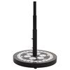 vidaXL Parasol Base Black and White Round 12 kg