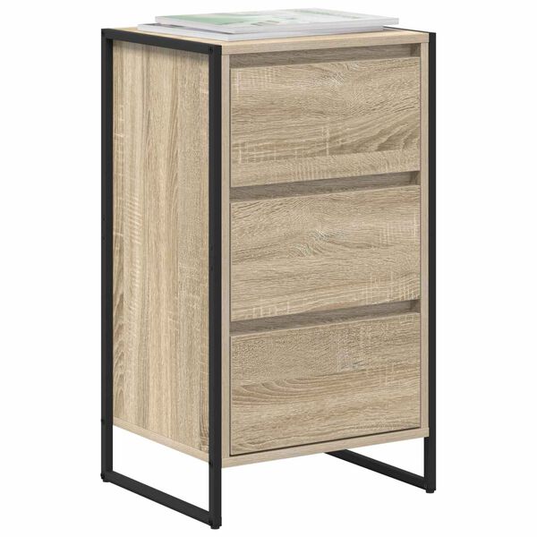 vidaXL Sideboard with Drawer Sonoma 42 x 36 x 75.5 cm Engineered Wood