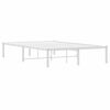 vidaXL Metal Bed Frame without Mattress White 120x190cm