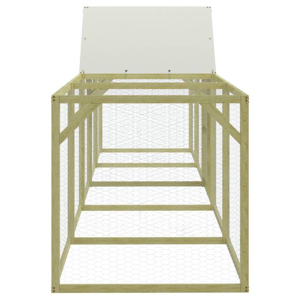 vidaXL Chicken Coop 500x100x150 cm Impregnated Solid Wood Pine