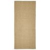 vidaXL Sisal Rug for Scratching Post 66x150 cm