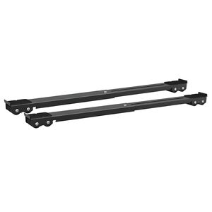 vidaXL Washing Machine Base Manual 2 pcs Black 72 x 5 x 4.5 cm