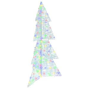vidaXL Christmas Tree with 160 LEDs Multicolour 150 cm Acrylic