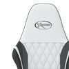 vidaXL Gaming Chair White and Black Faux Leather