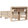 vidaXL Bookcase Bed without Mattress 140x200 cm Solid Wood Pine