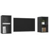vidaXL Wall-mounted TV Cabinets 2 pcs Grey Engineered Wood