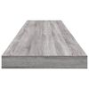 vidaXL Wall Shelves 4 pcs Grey Sonoma 100x10x1.5 cm Engineered Wood