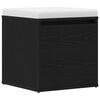 vidaXL Chest of Drawers Black Oak 40.5 x 40 x 40 cm Engineered Wood