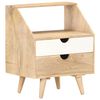vidaXL Bedside Cabinet 40x30x50 cm Solid Mango Wood