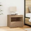 vidaXL Bedside Cabinet with Drawer 2 pcs Artisan Oak 50 x 40 x 45 cm