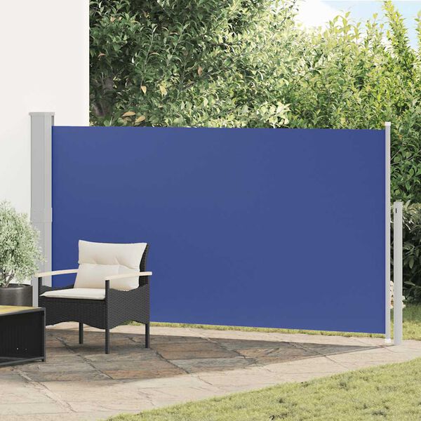 Patio Terrace Side Awning 160 x 300 cm Blue