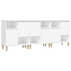 vidaXL Sideboards 3 pcs White 60x35x70 cm Engineered Wood