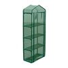 vidaXL Greenhouse | Transparent green | PVC cover | 4 tier