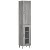 vidaXL Highboard Grey Sonoma 34,5x34x180 cm Engineered Wood