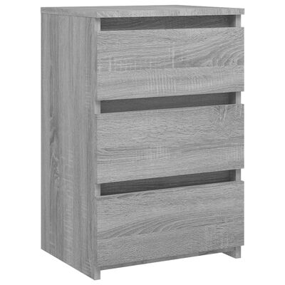 vidaXL Bed Cabinets 2 pcs Grey Sonoma 40x35x62.5 cm Engineered Wood