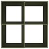vidaXL Garden Planter Olive green 100 x 100 x 48 cm Steel