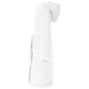 vidaXL Bathrobe Hoodie White S Flannel