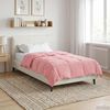 vidaXL Full Year Duvet Quilted Pink 140 x 200 cm Microfiber