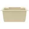 vidaXL Kitchen Sink with Overflow Hole Double Basins Beige Granite